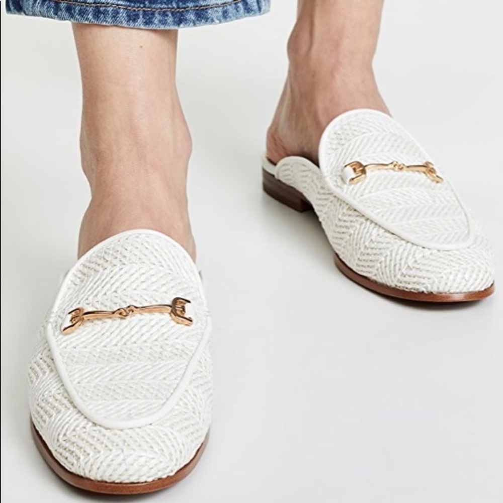 White Loafer Mules by Sam Edelman